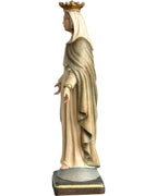 Vierge Marie miraculeuse avec couronne en bois