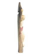 Modern Ash Wood Cross with Red Cloak