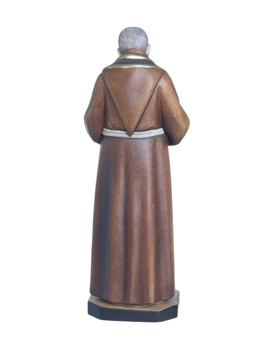 Padre Pio avec stigmates en bois