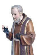 Padre Pio avec stigmates en bois