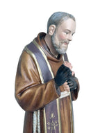 Padre Pio avec stigmates en bois