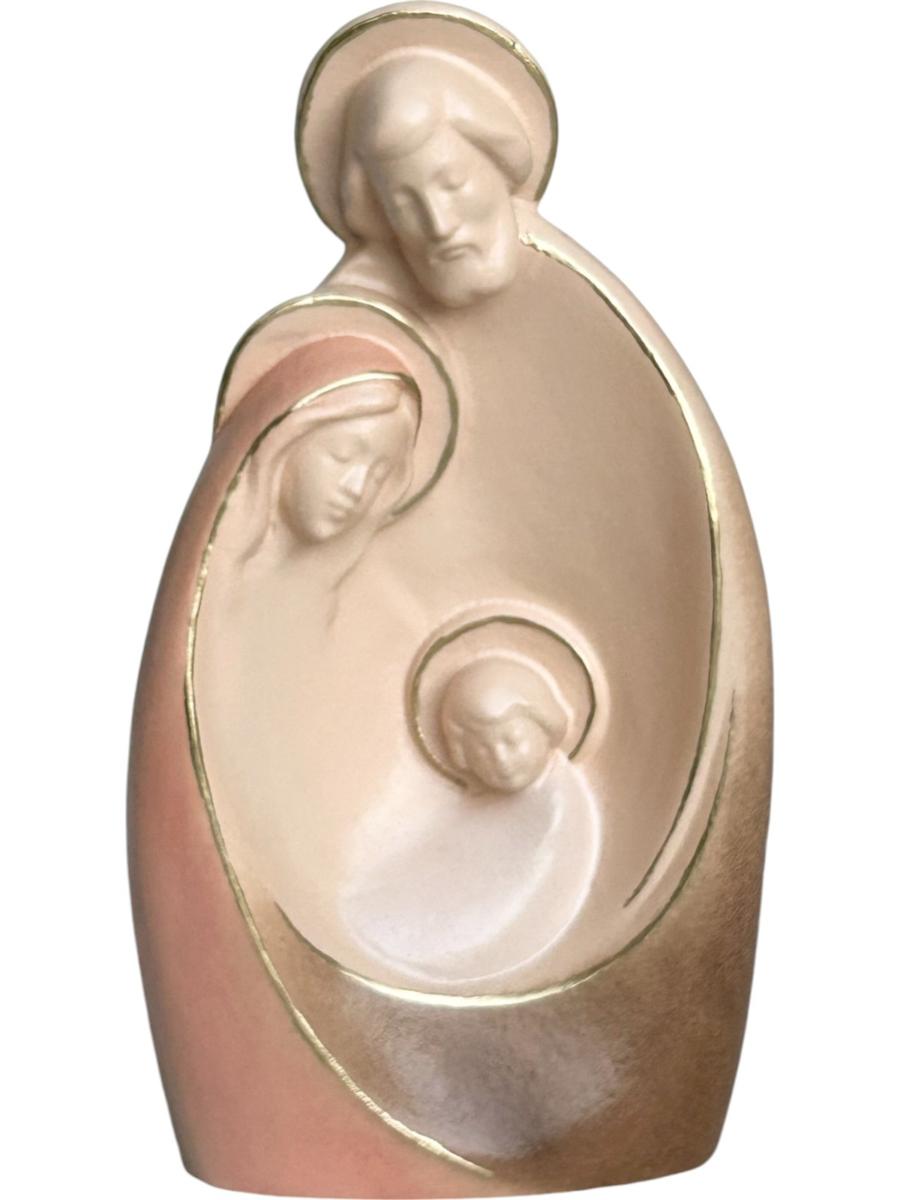 Krippenblock Heilige Familie aus Holz geschnitzt