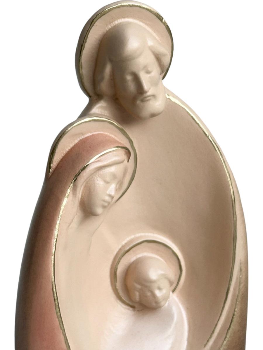 Krippenblock Heilige Familie aus Holz geschnitzt