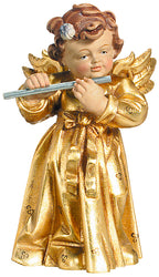 Ange en bois avec flûte