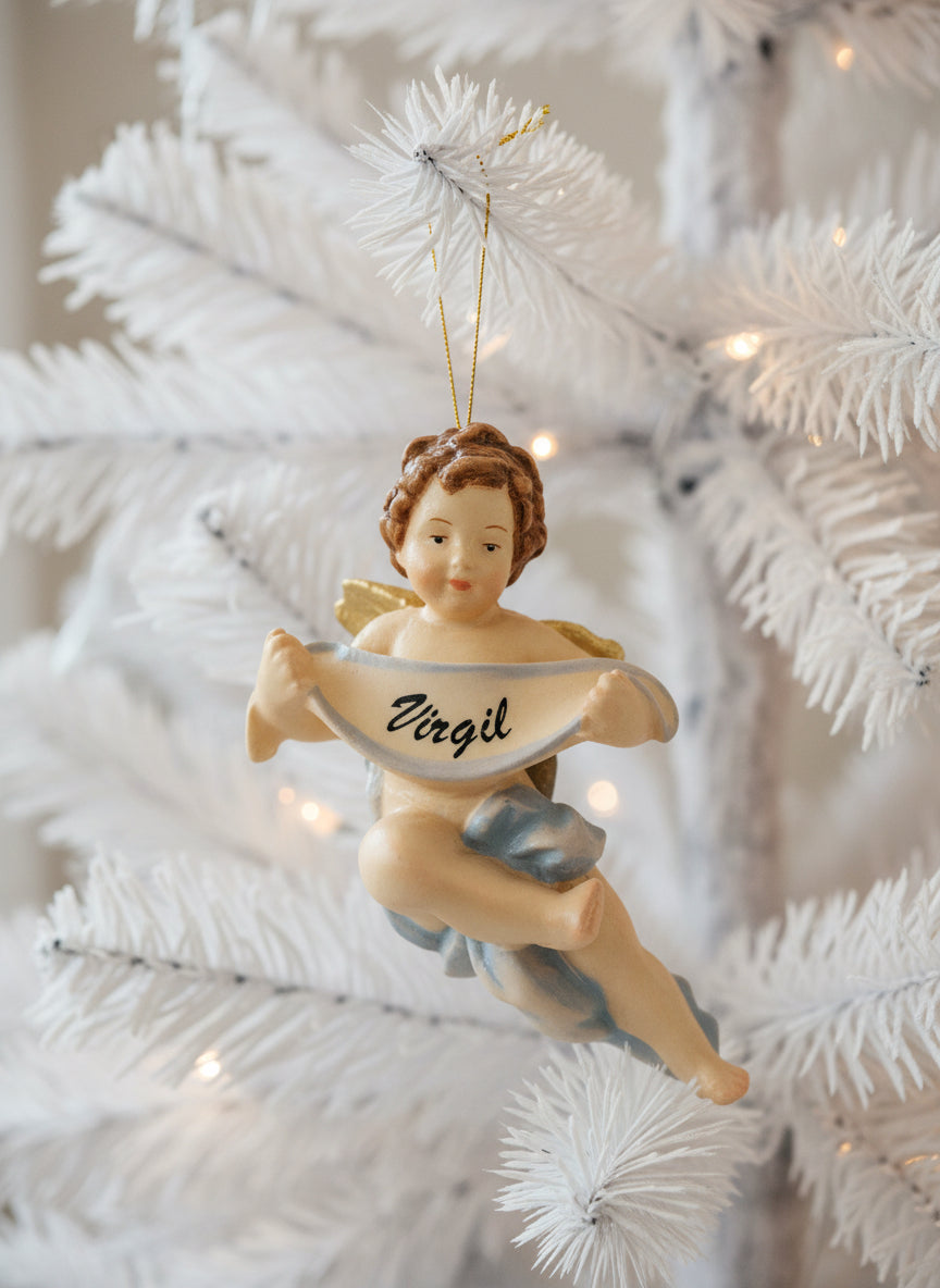 Angelo custode in legno