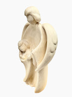 Guardian Angel Sculpture with Child | Sacred Handicrafts Val Gardena