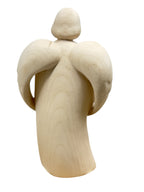 Guardian Angel Sculpture with Child | Sacred Handicrafts Val Gardena