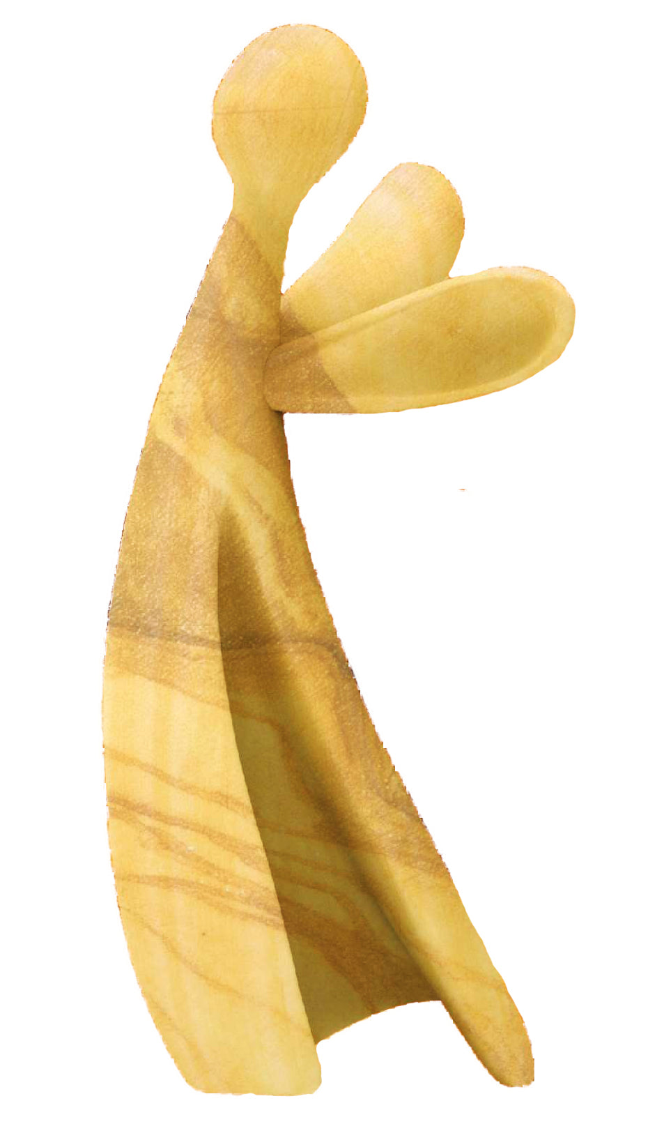 Ange stylisé en bois