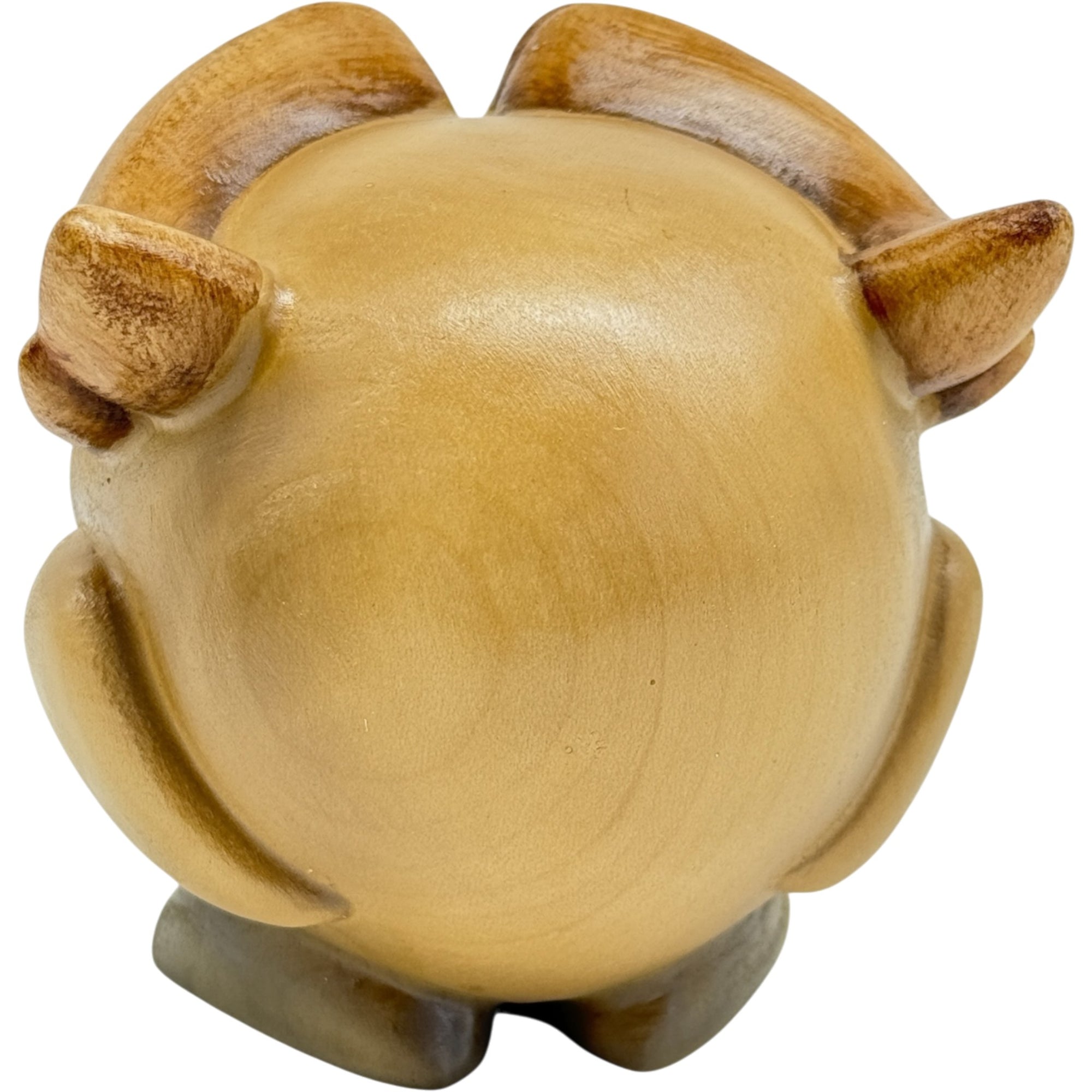 Gufo in legno porta fortuna