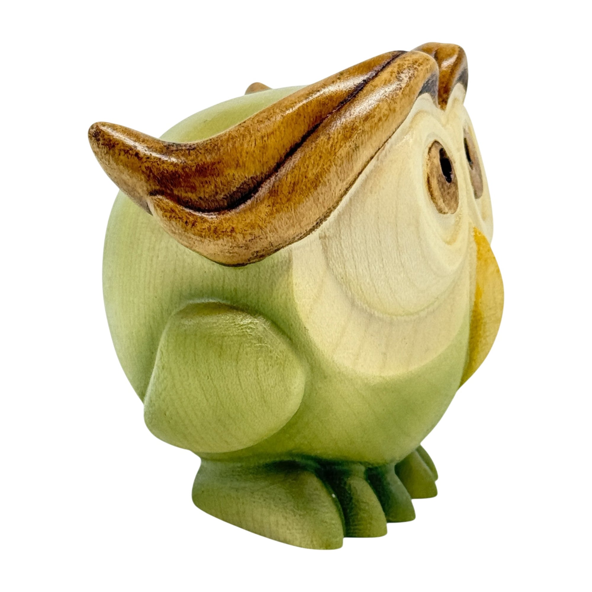 Gufo in legno porta fortuna