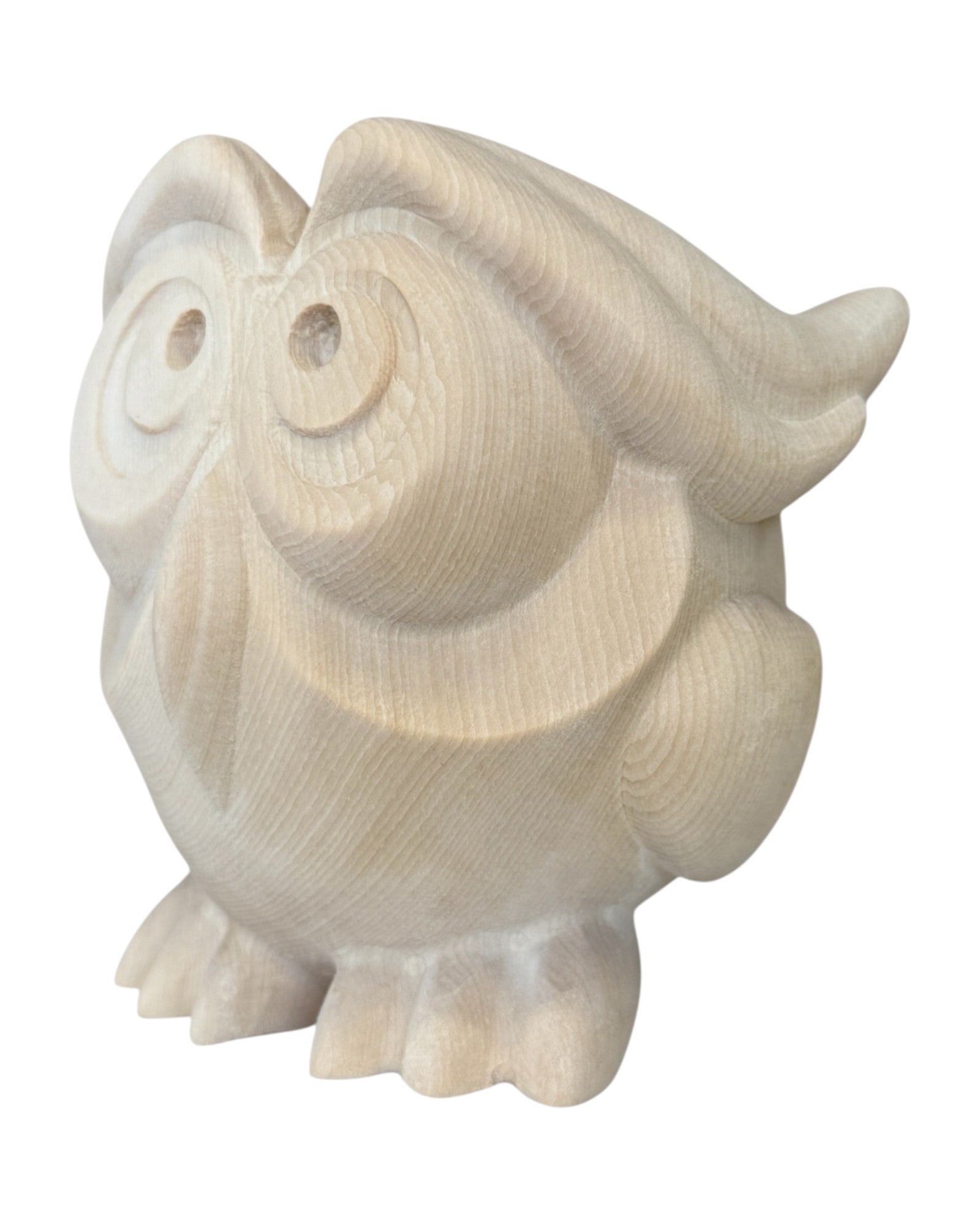 Gufo in legno porta fortuna