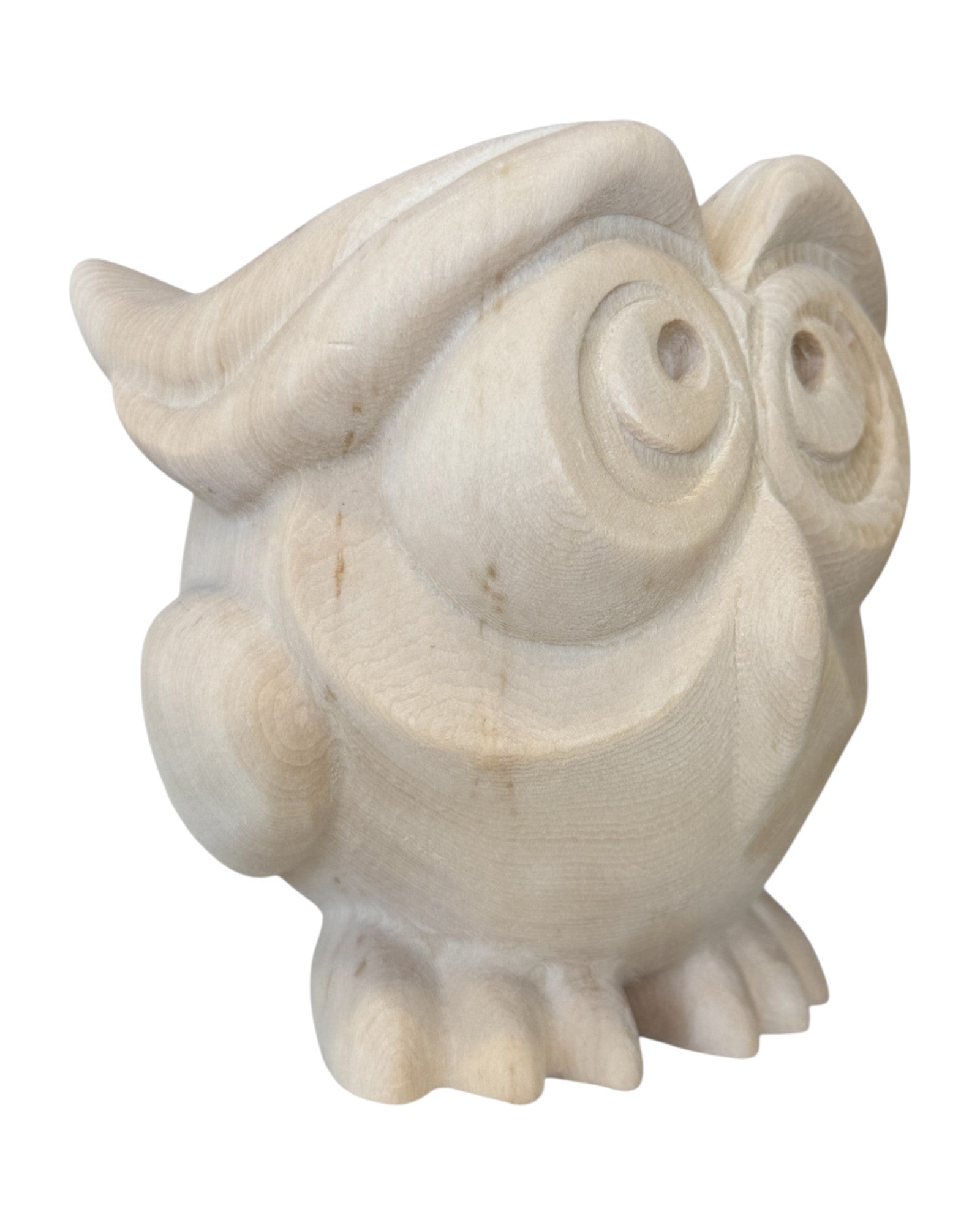 Gufo in legno porta fortuna