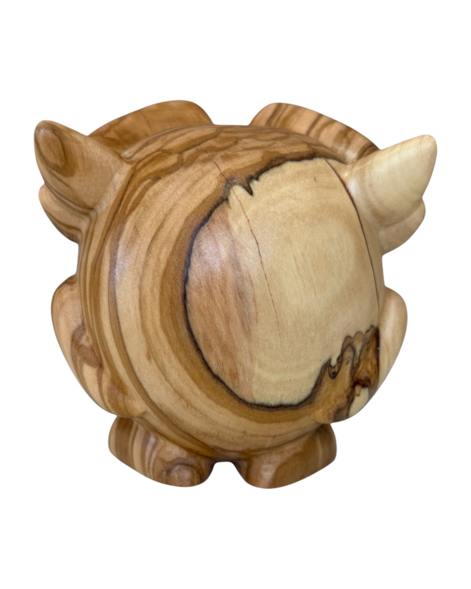 Gufo in legno porta fortuna