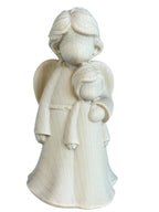 Ángel de la Guarda con Niño de Madera - Detalles de Bautizo DOLFI