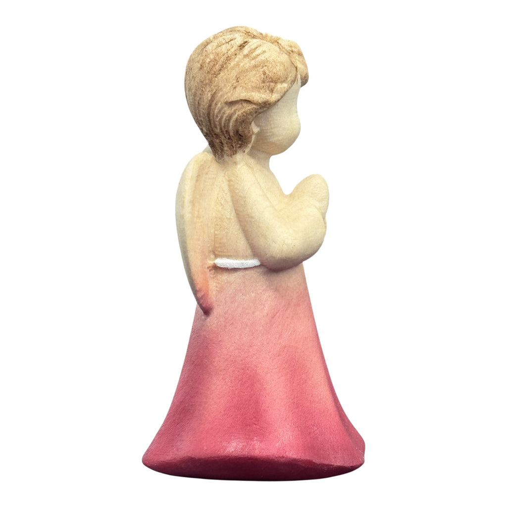 Ange en Prière – Sculpture Artisanale en Bois d’Érable et d’Olivier | DOLFI