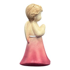 Ange en Prière – Sculpture Artisanale en Bois d’Érable et d’Olivier | DOLFI