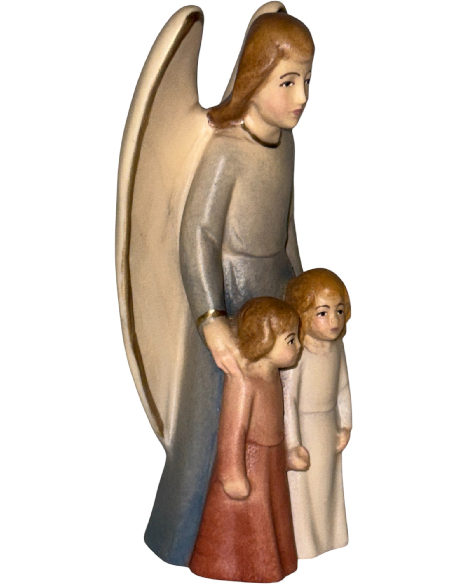 The Guardian Angel with Boy and Girl - Blue cloth