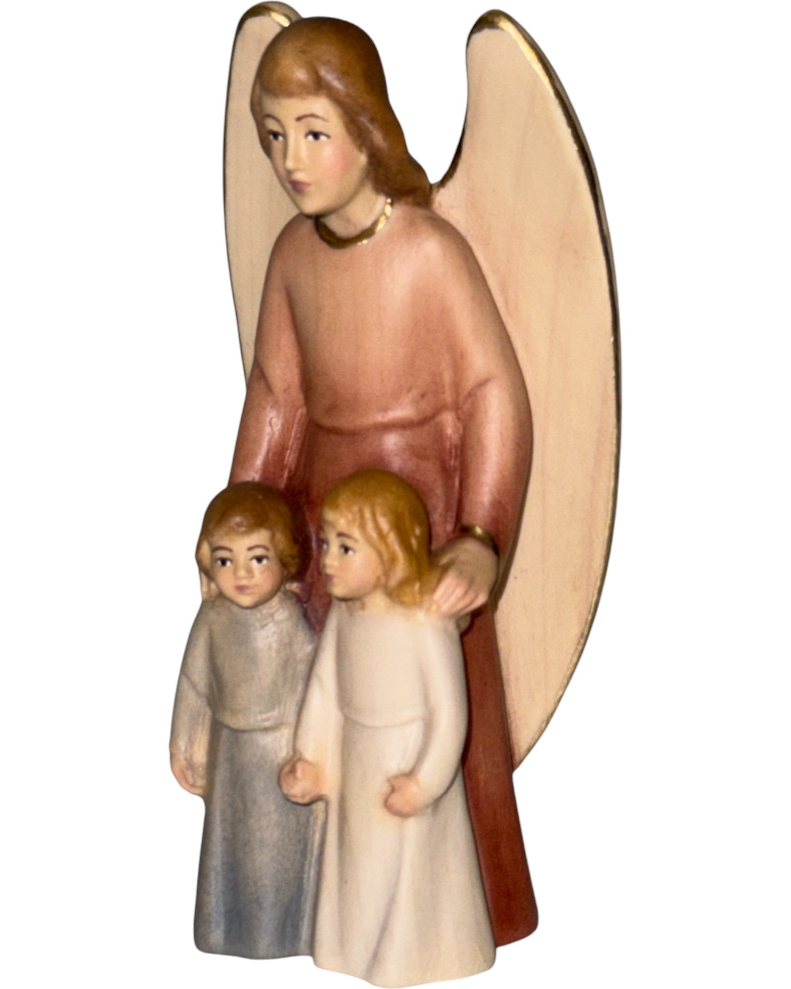 The Guardian Angel with Boy and Girl - Blue cloth
