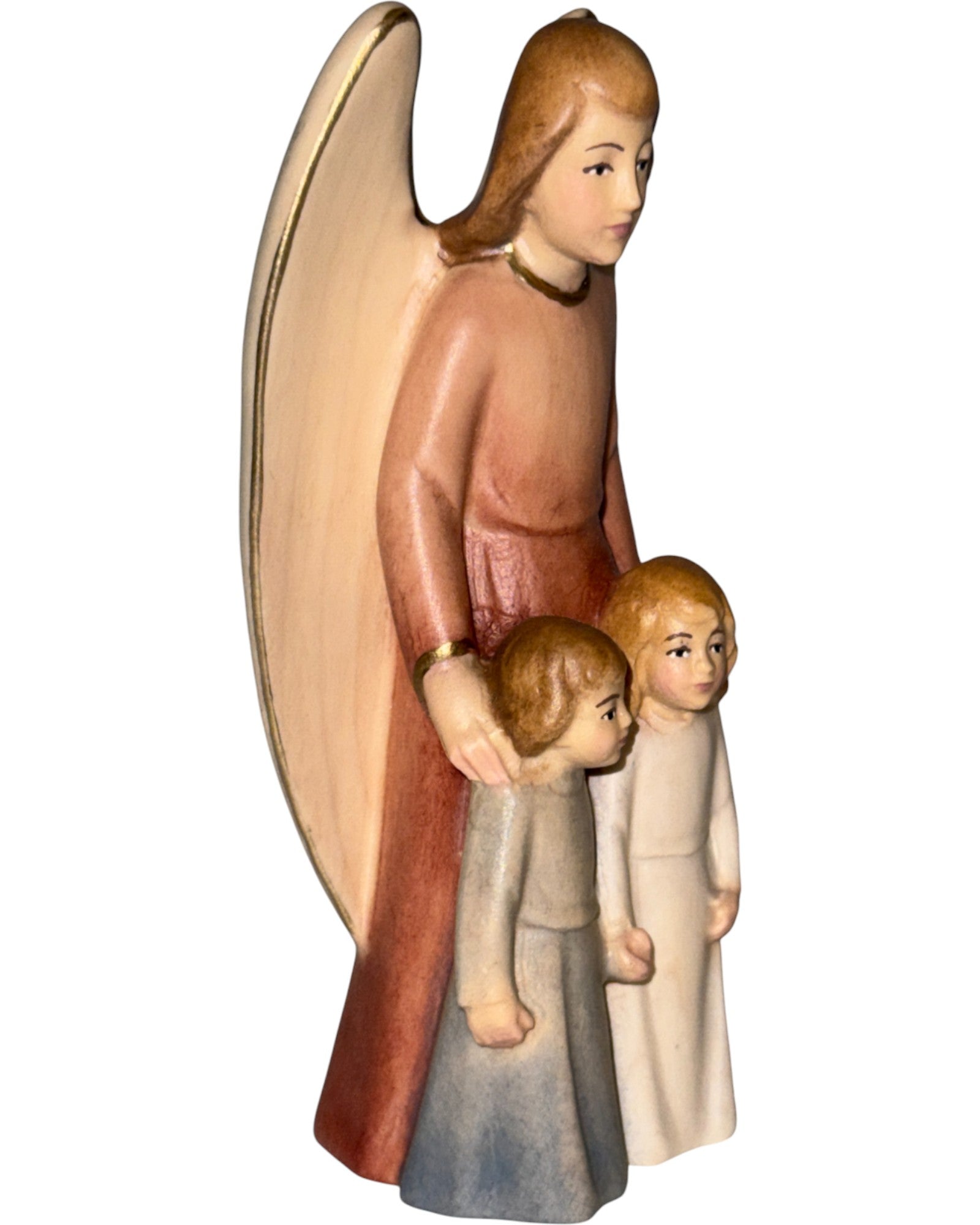 The Guardian Angel with Boy and Girl - Blue cloth