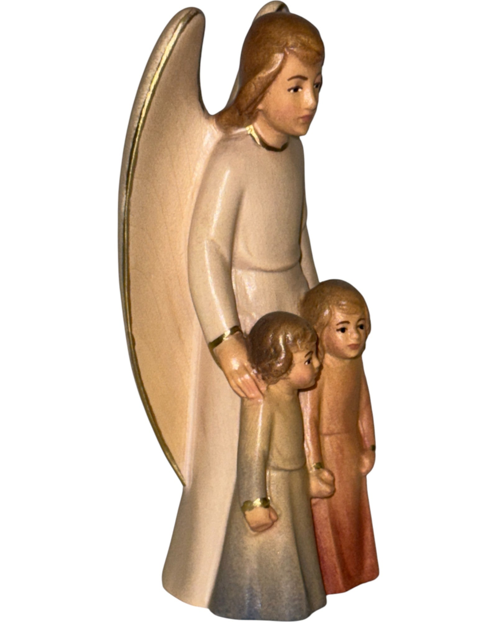 The Guardian Angel with Boy and Girl - Blue cloth