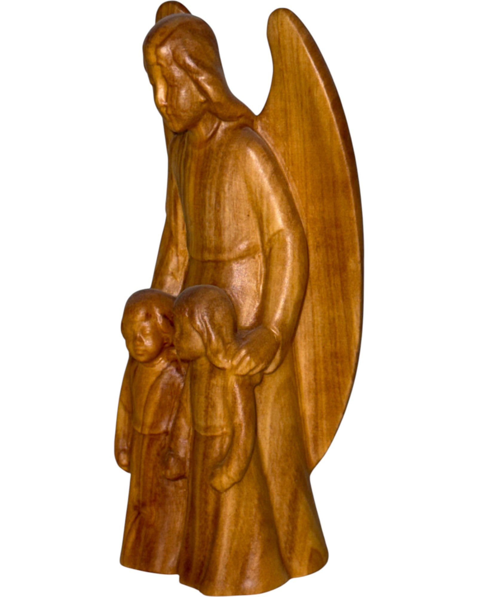 The Guardian Angel with Boy and Girl - Blue cloth