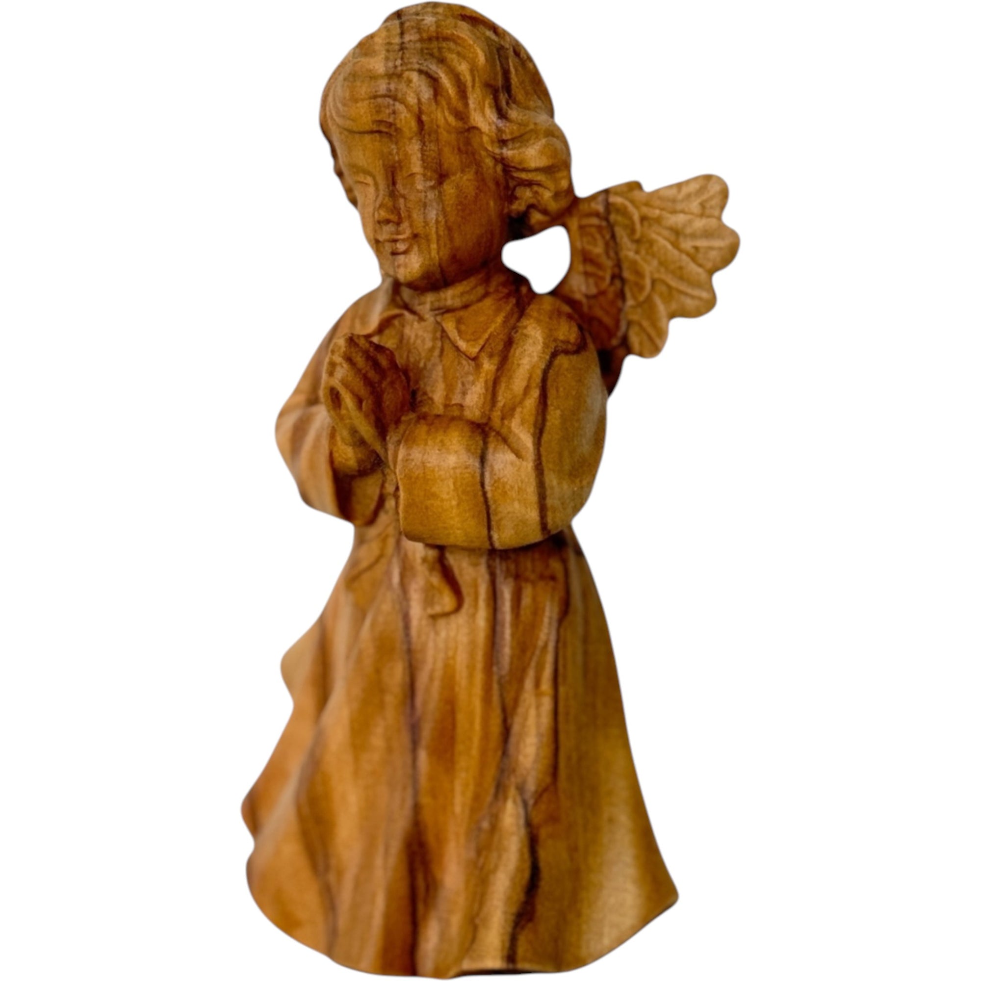 Praying Angel carved in wood