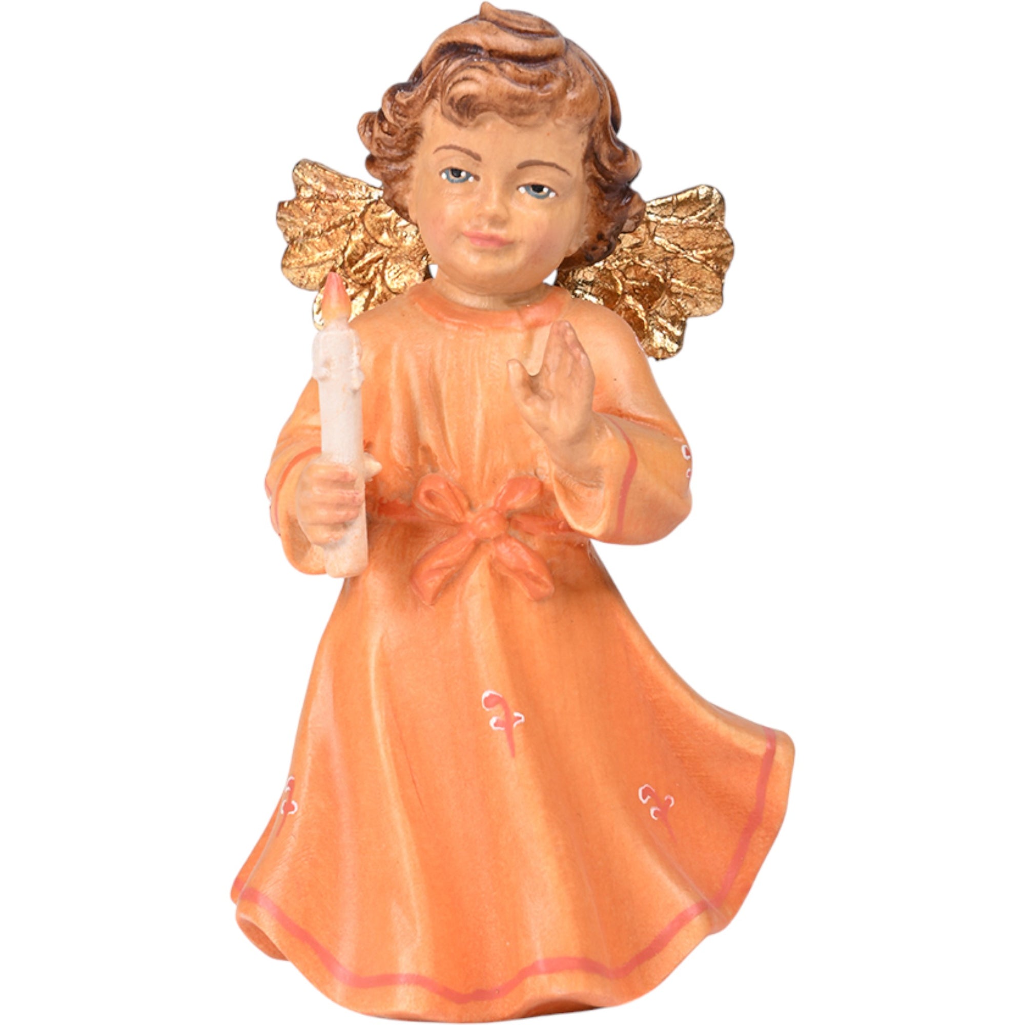 Angel with Candle carved