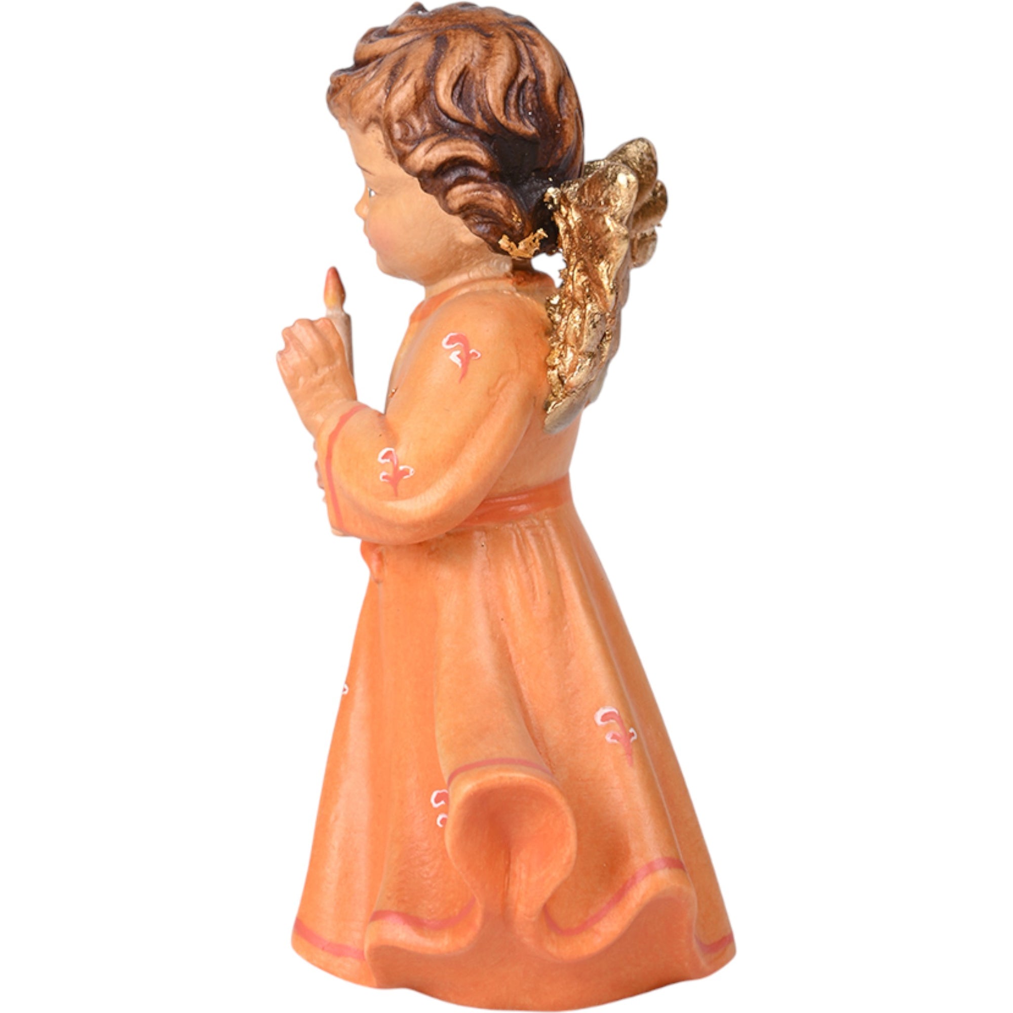 Angel with Candle carved