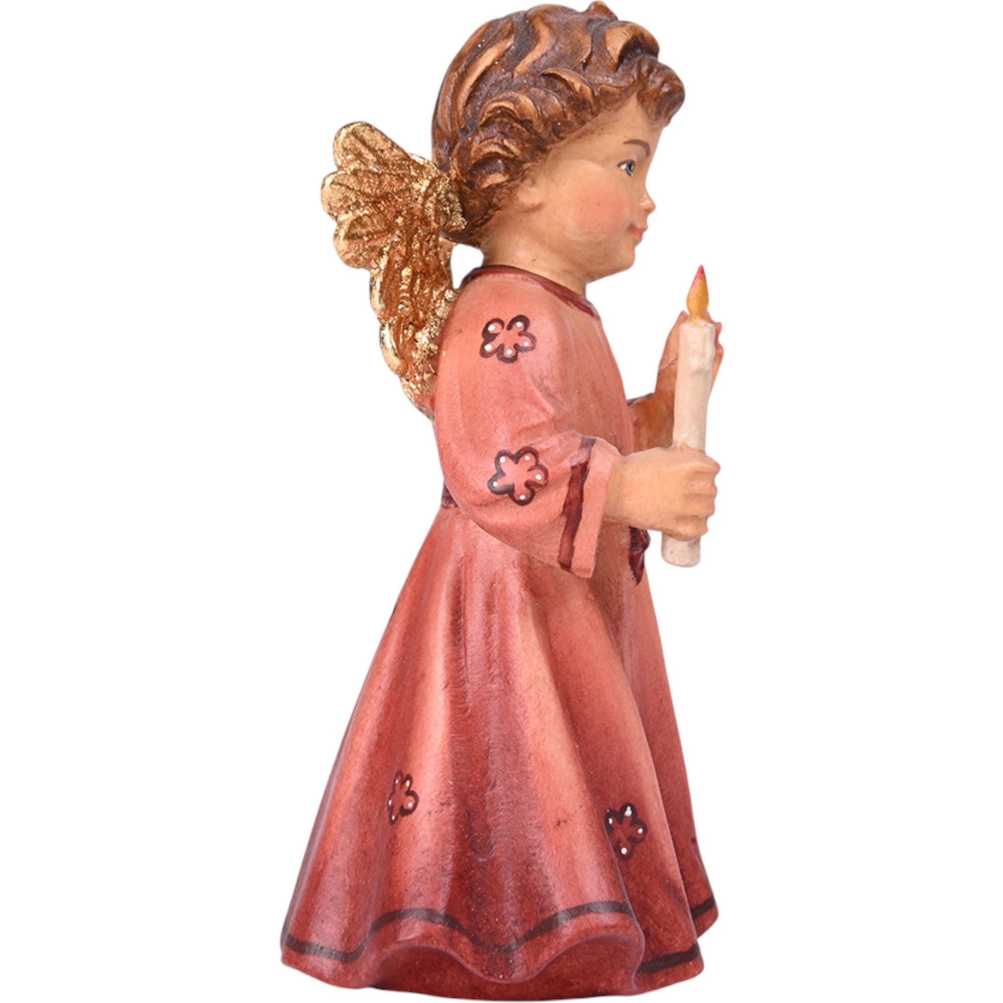 Wooden Angel with Candle