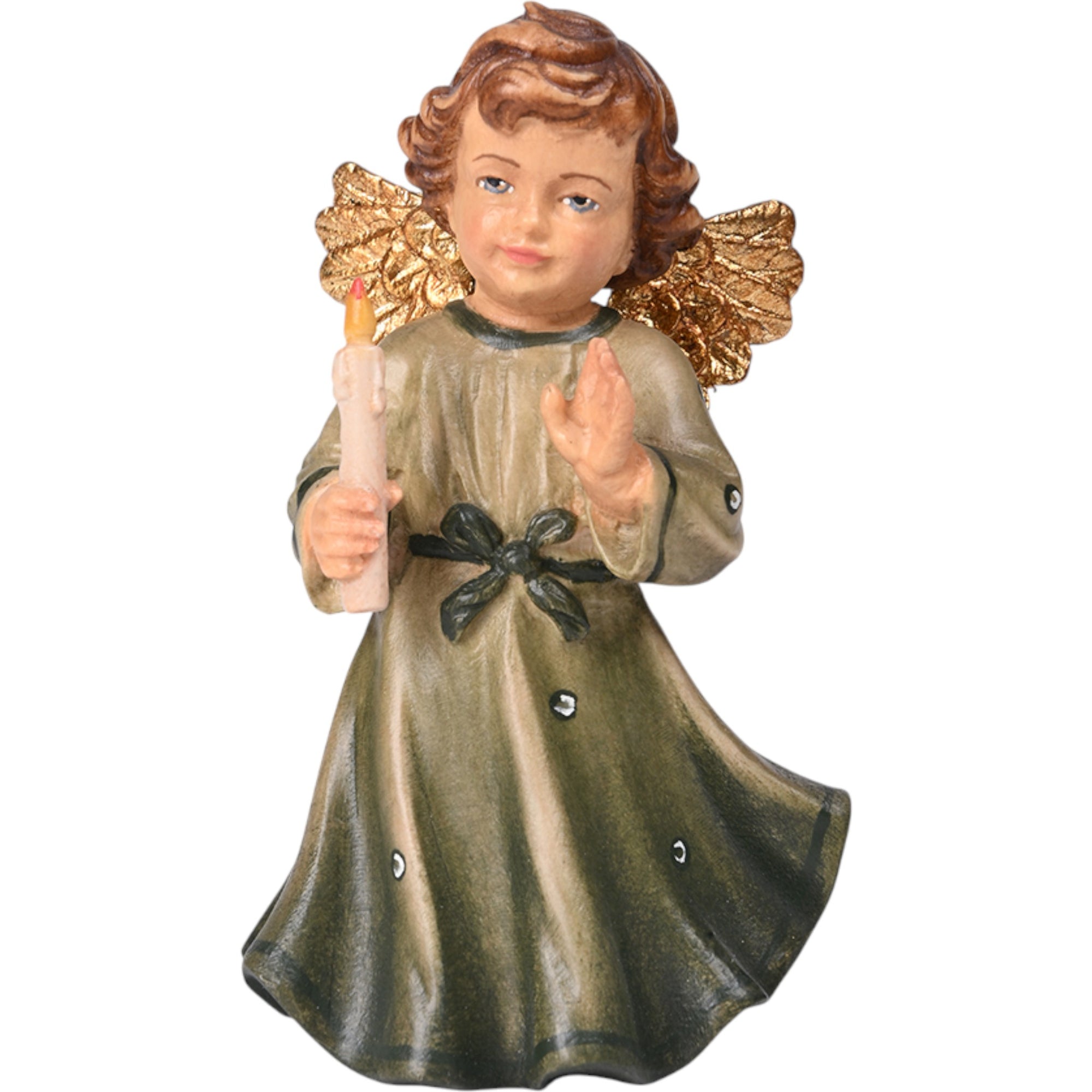 Angel with Candle wood