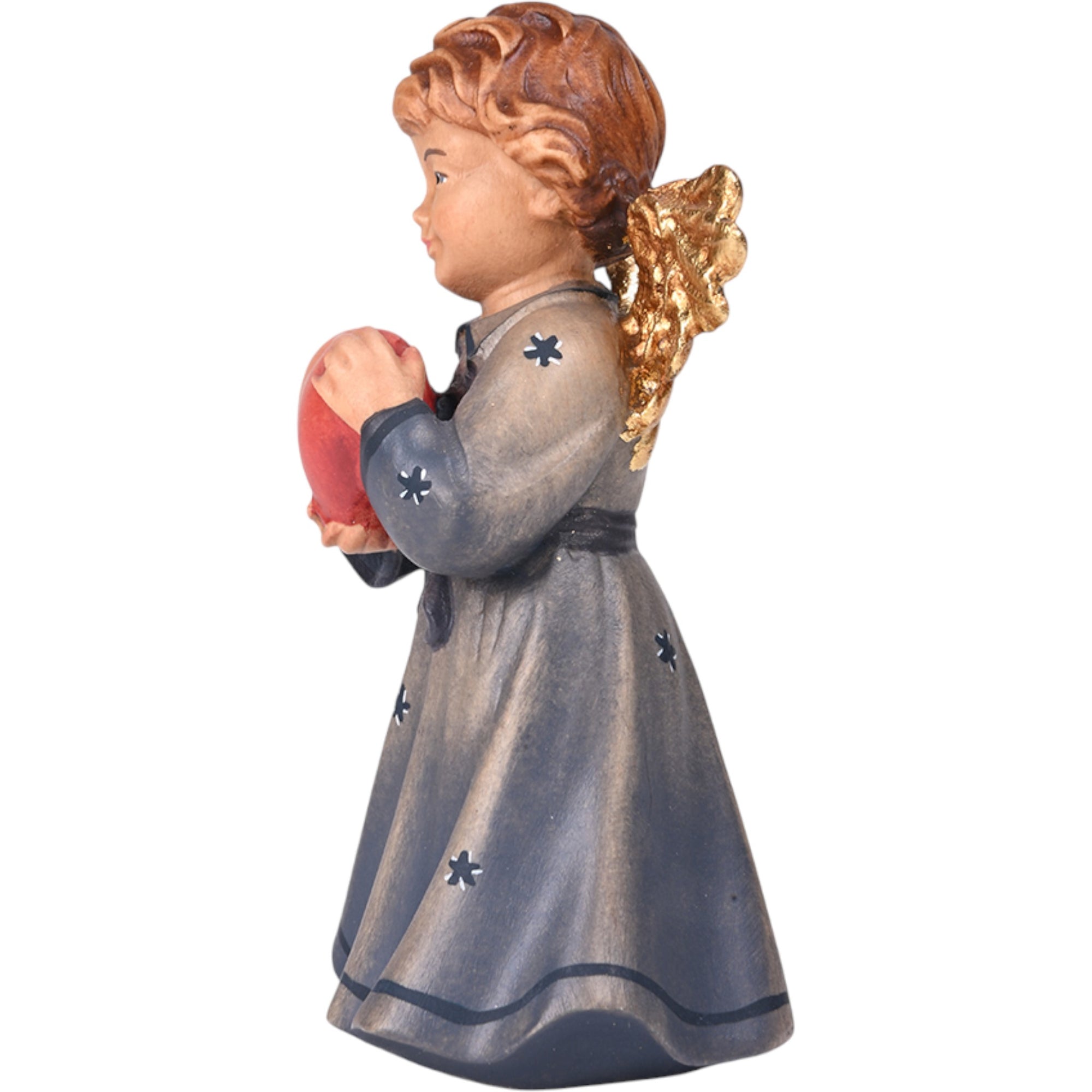 Ange avec coeur en bois