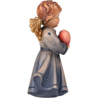 Ange avec coeur en bois