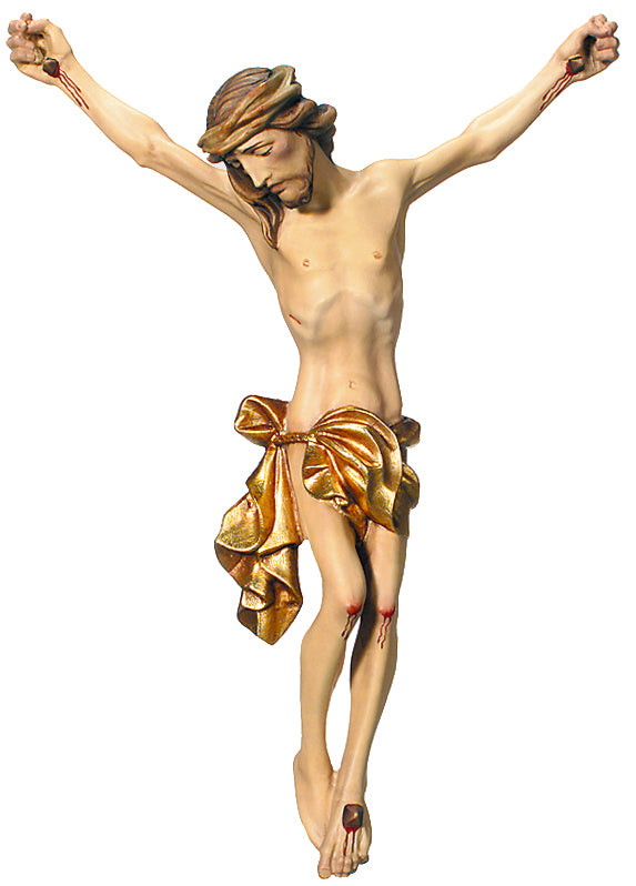 Christus Corpus aus Ahornholz - in Brauntönen lasiert