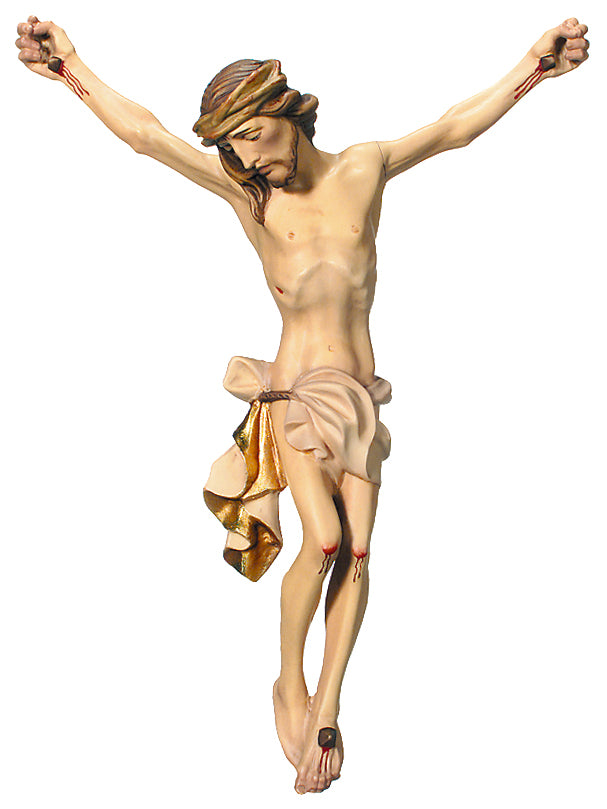 Christus Corpus aus Ahornholz - in Brauntönen lasiert