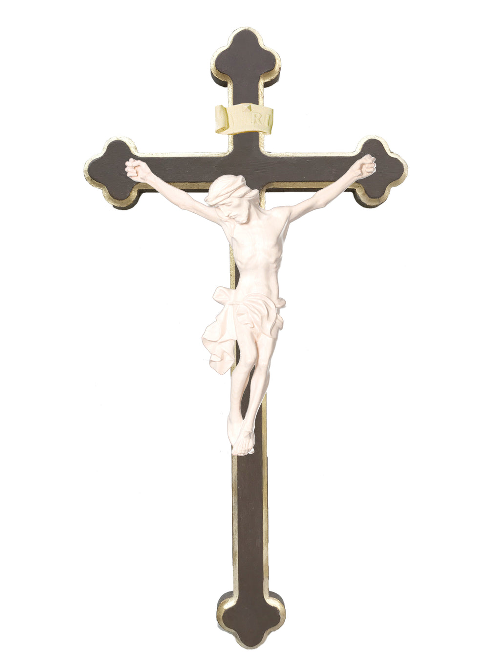 Christuskörper auf Kreuz - Blaues Tuch