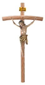 Corpus Christi sur croix courbe en bois