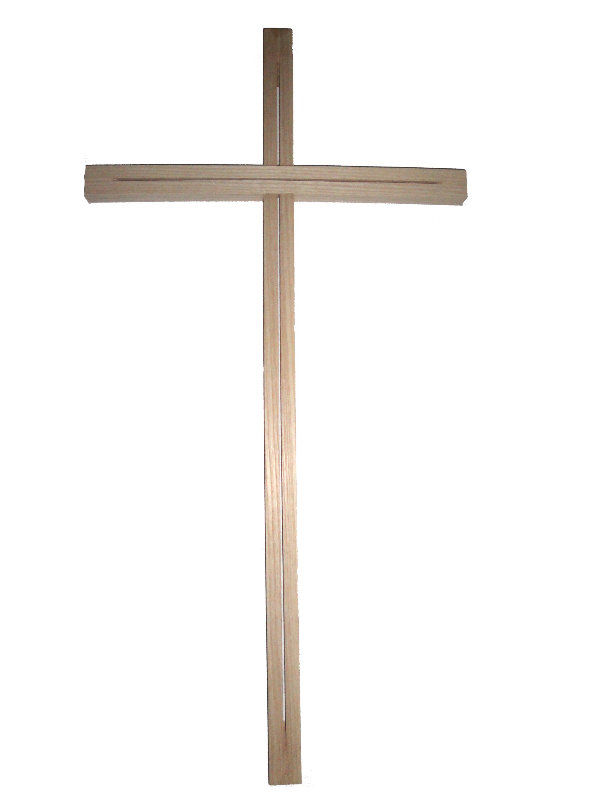 Kreuz mit Balken in modern - Dunkelbraun gebeizt