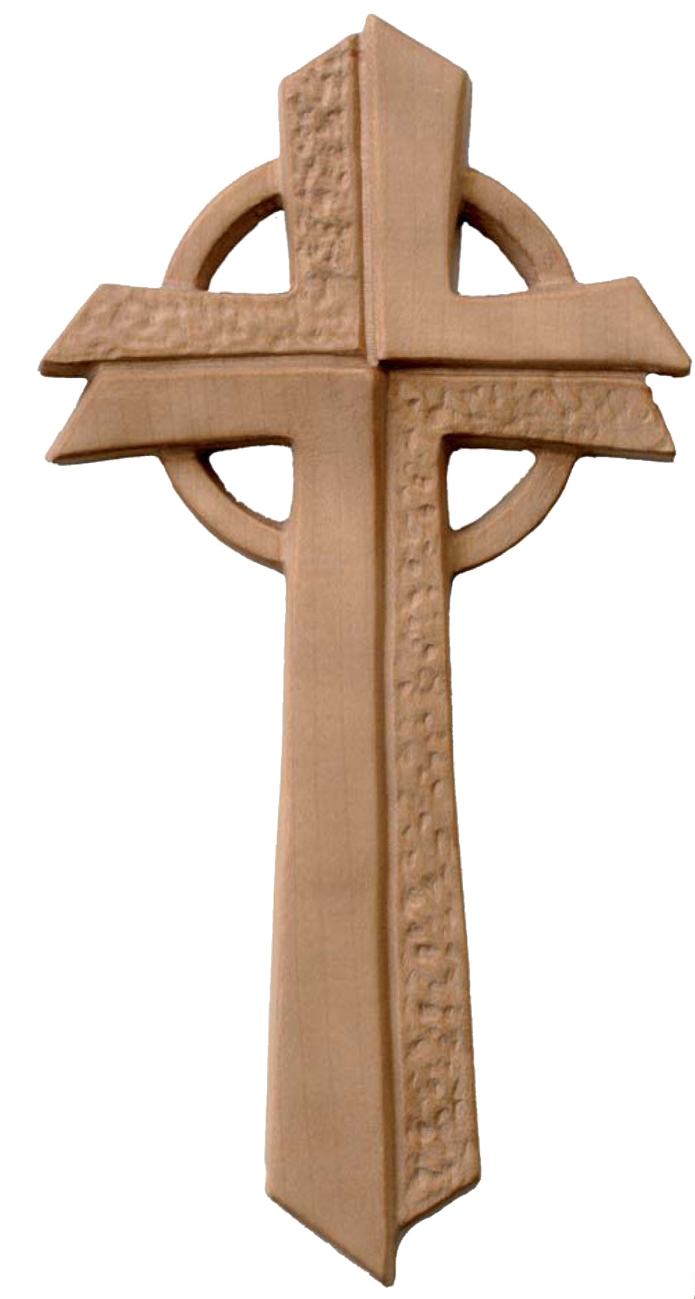 Holzkreuz mit Lebenkreis - mit Ölfarben lasiert
