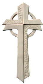 Holzkreuz mit Lebenkreis - mit Ölfarben lasiert