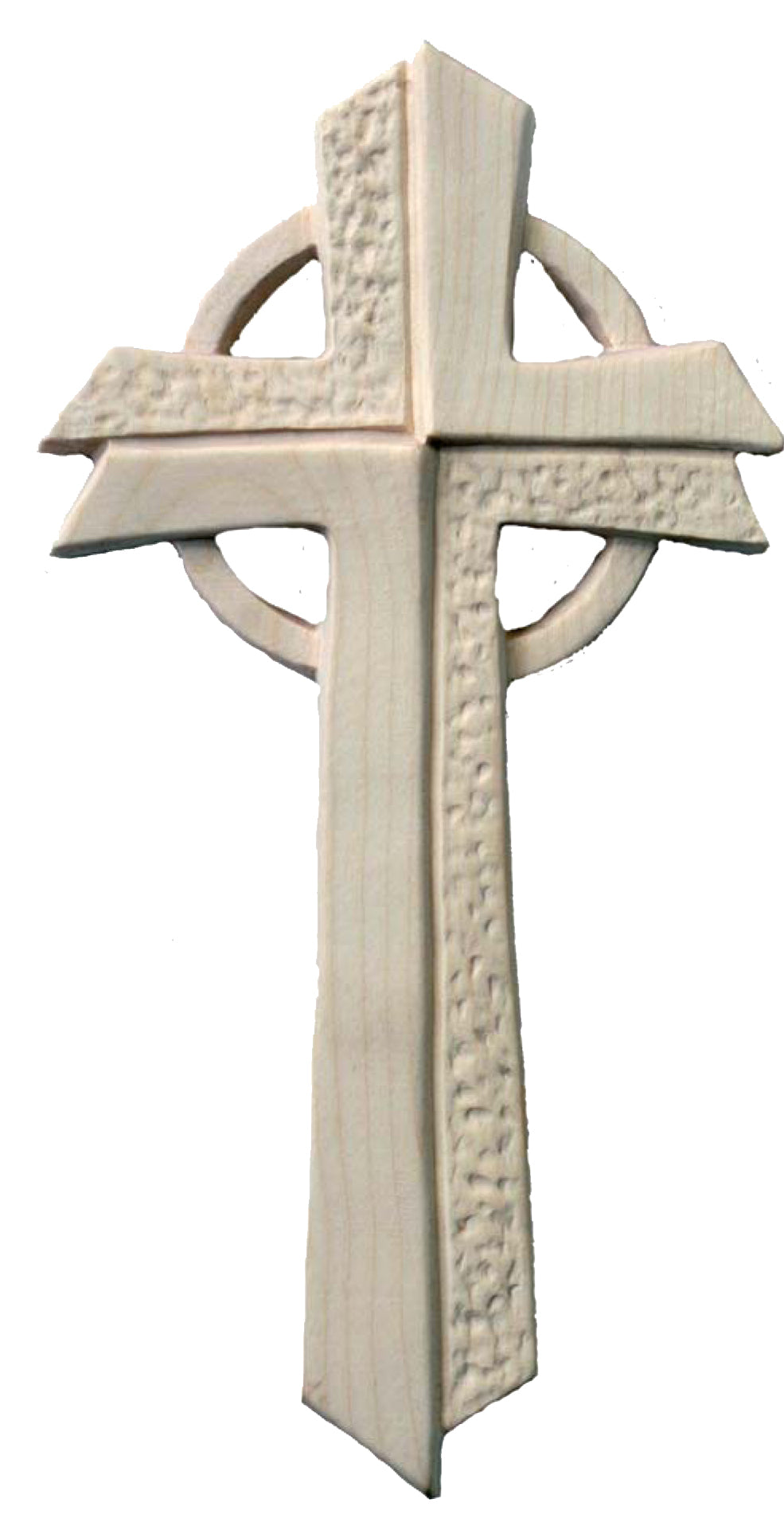 Holzkreuz mit Lebenkreis - mit Ölfarben lasiert