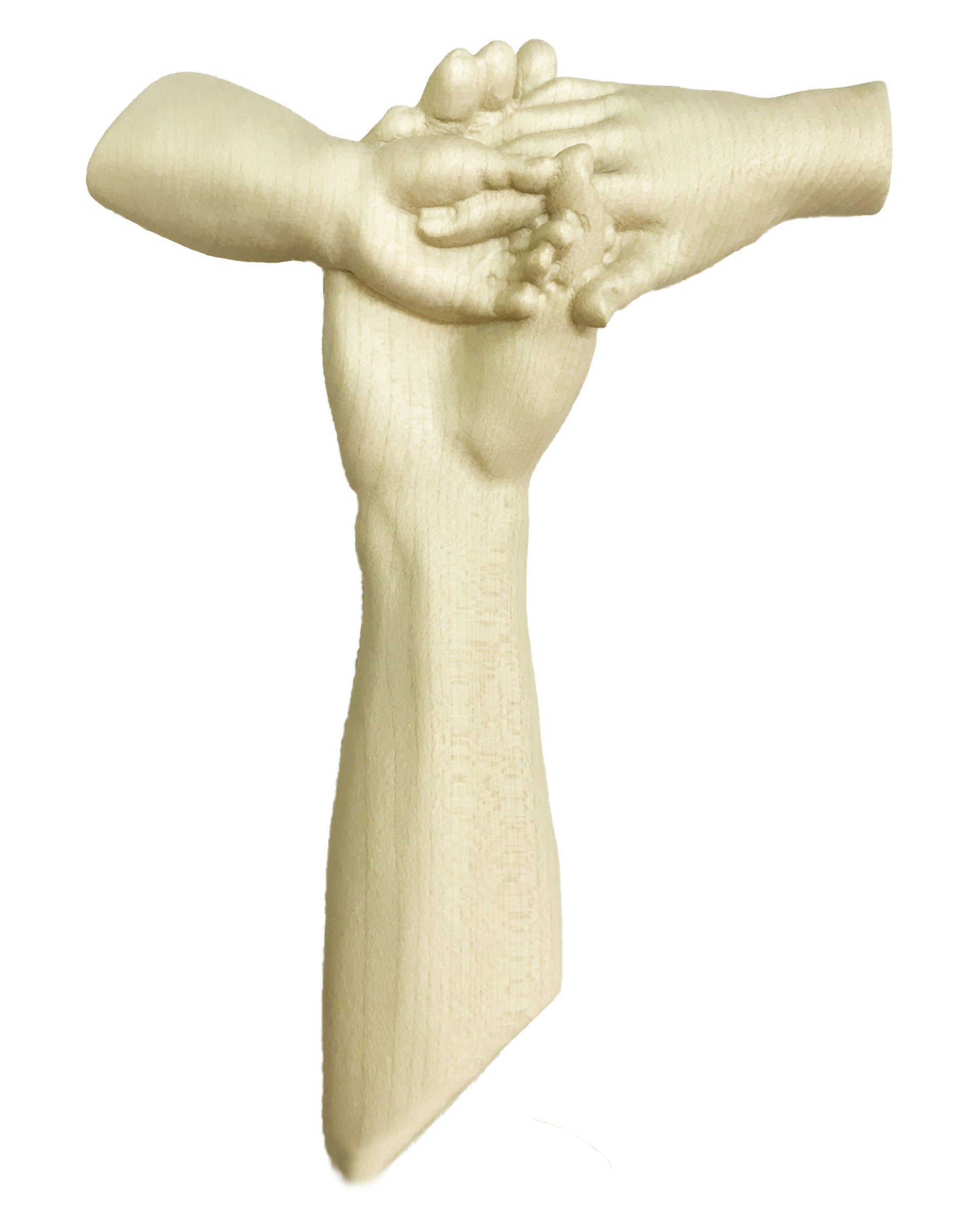 Tau Holzkreuz - mit Ölfarben lasiert
