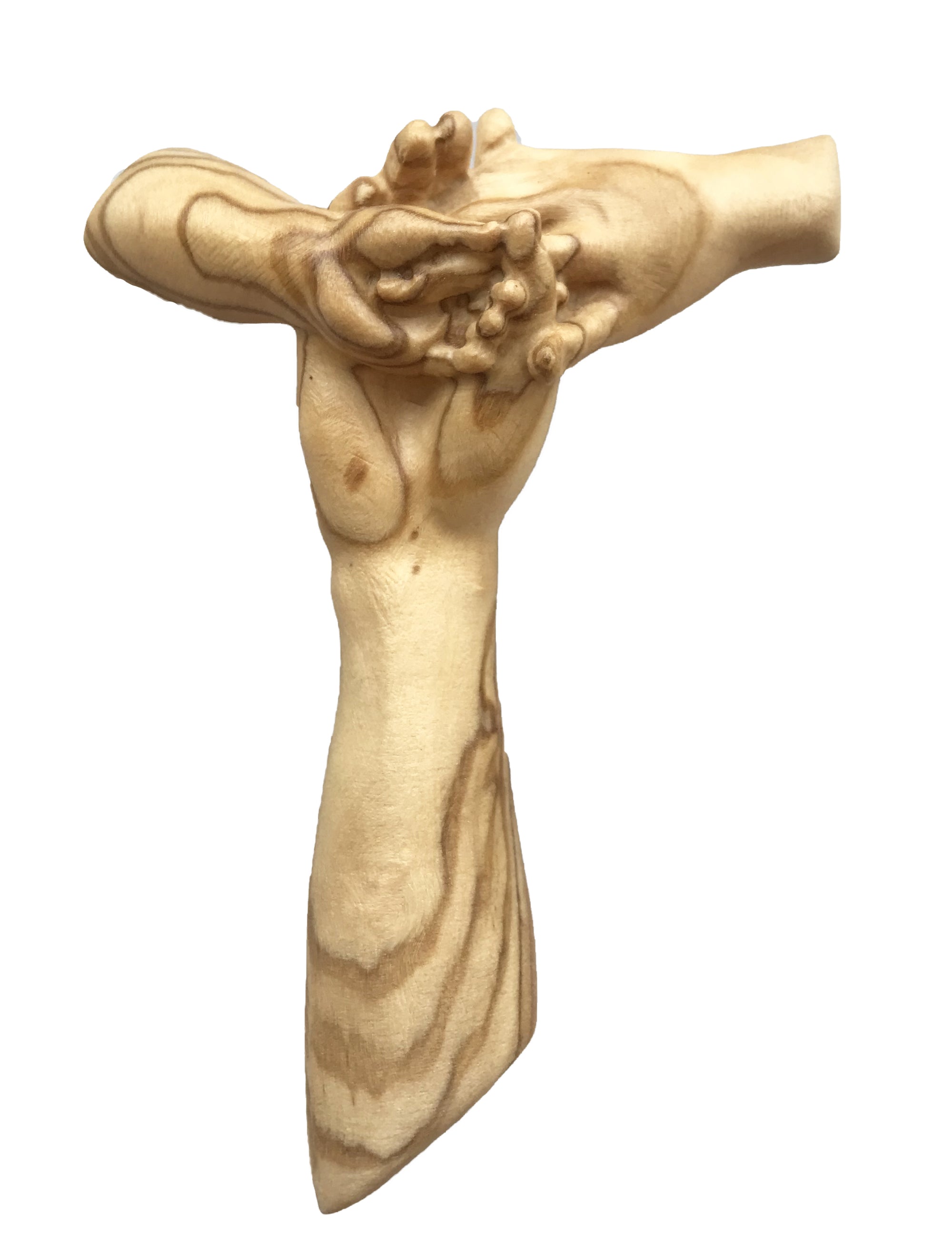 Tau Holzkreuz - mit Ölfarben lasiert
