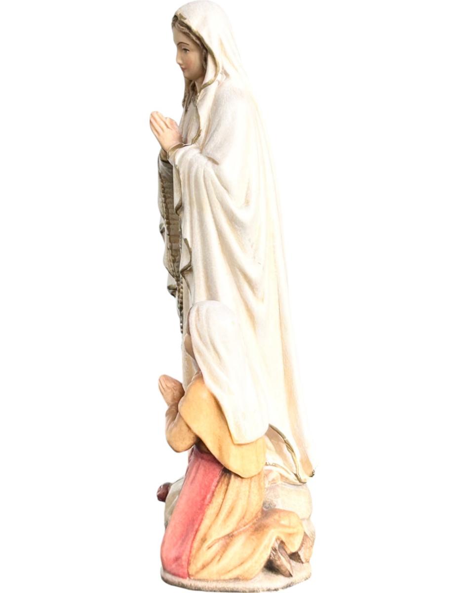 Madonna von Lourdes mit Bernadette, Holz kaufen - mit Ölfarben lasiert