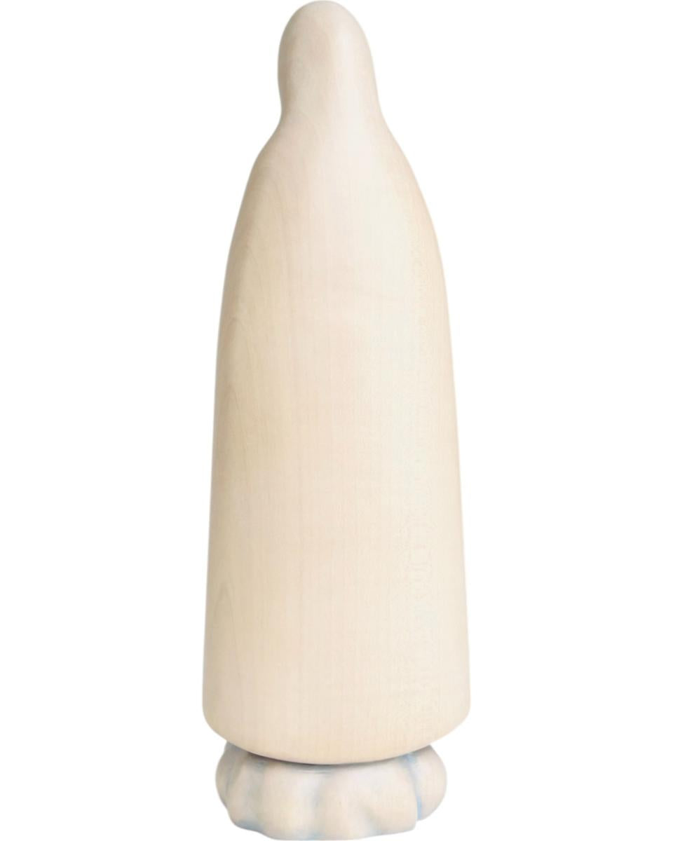 Pèlerin de Notre-Dame de Fatima en bois sculpté en style moderne