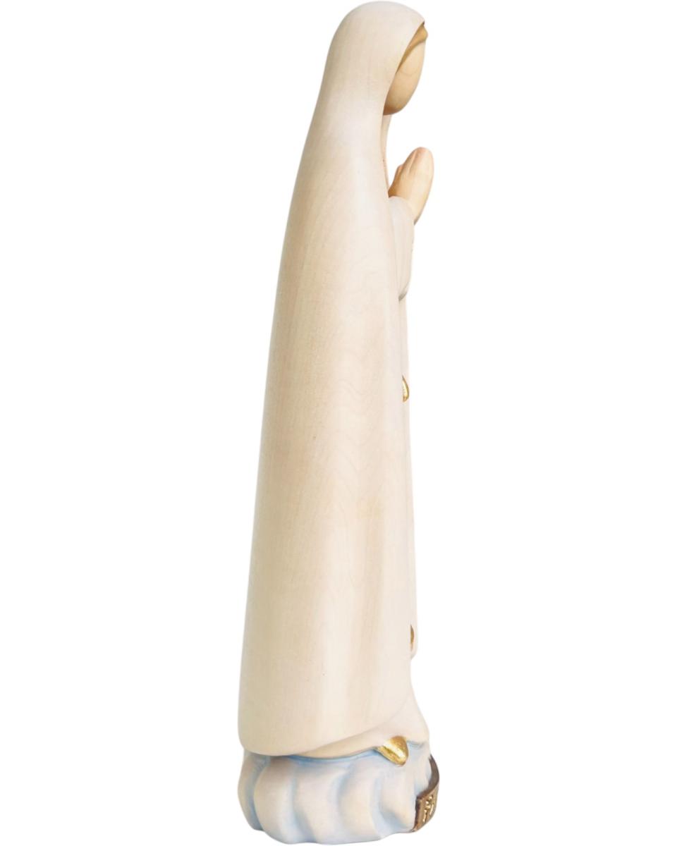 Pèlerin de Notre-Dame de Fatima en bois sculpté en style moderne