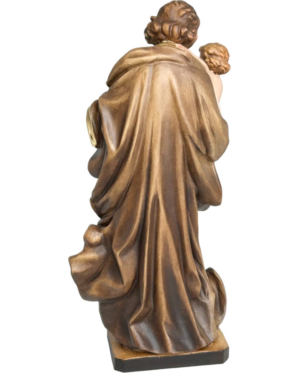 Saint Joseph avec l'enfant en bois