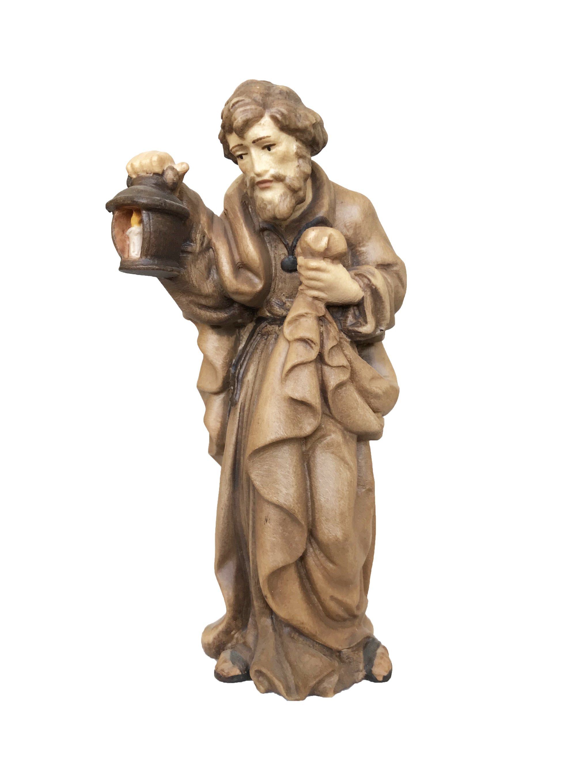 Saint Joseph en bois pour crèche