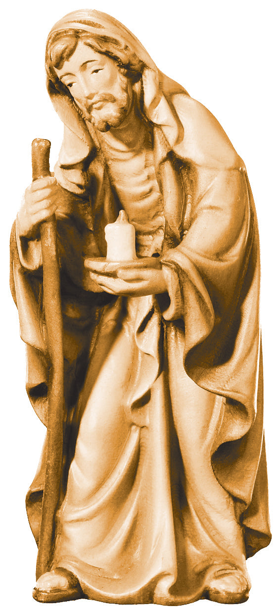 Saint Joseph avec bâton et bougie