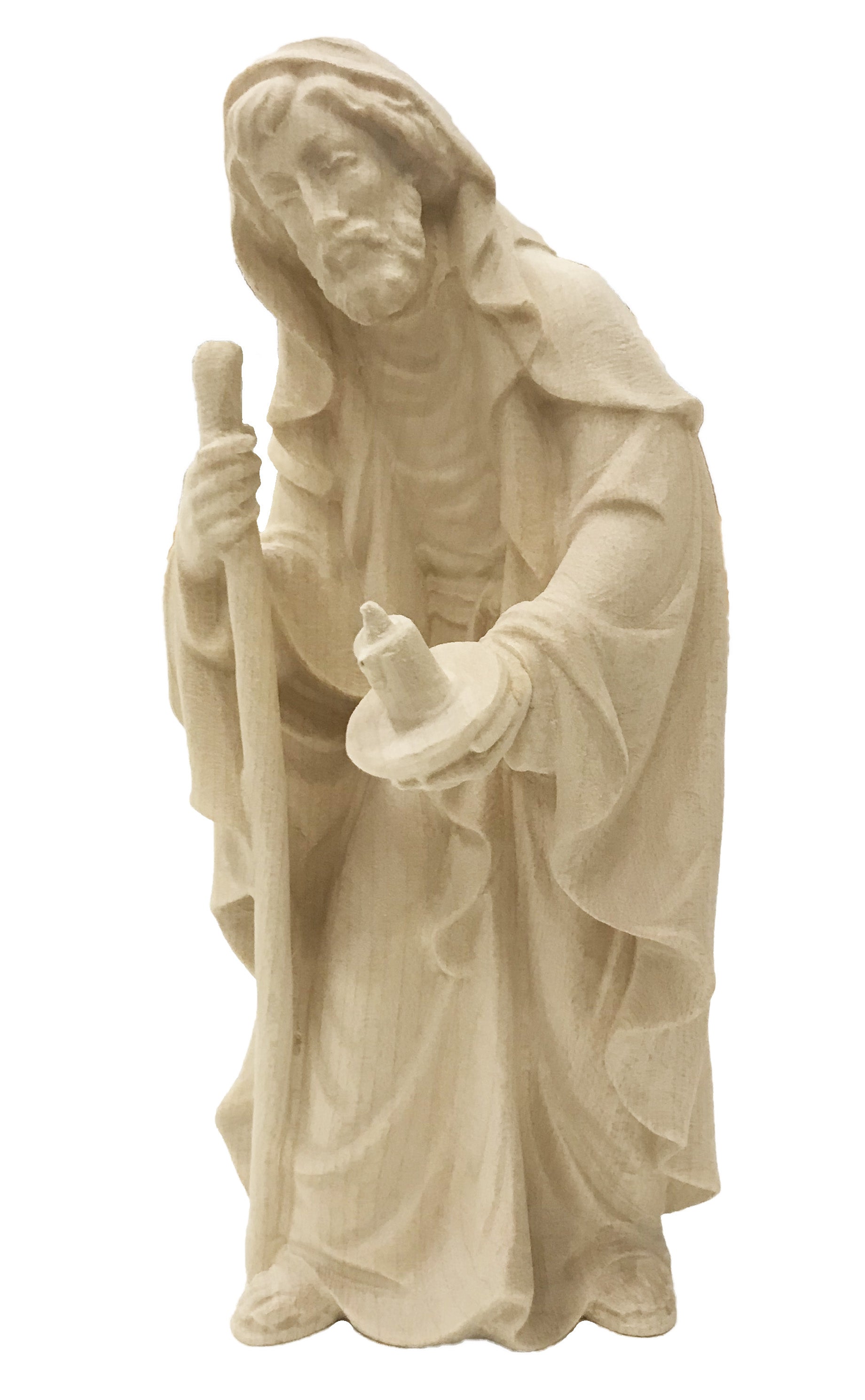 Saint Joseph avec bâton et bougie