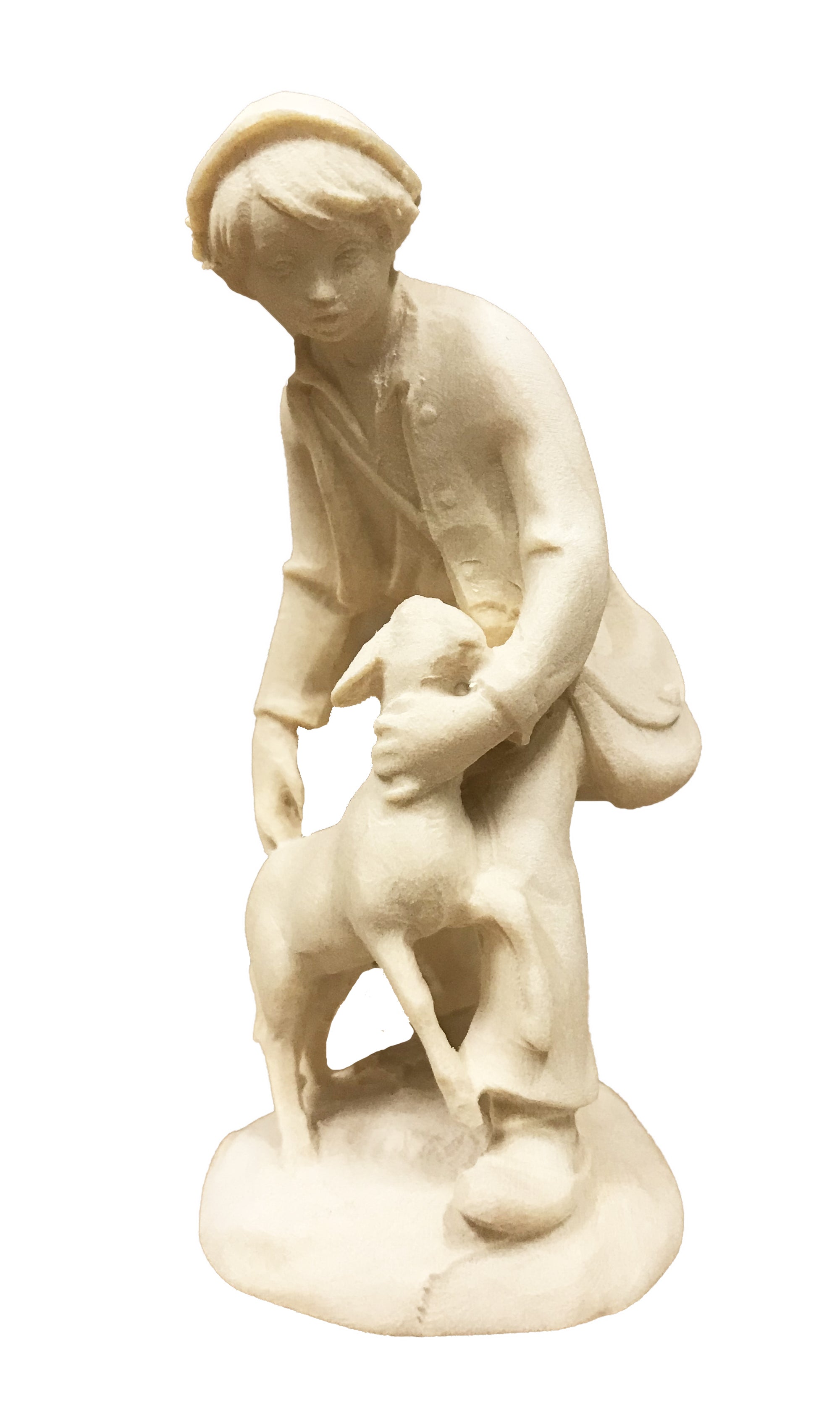 Berger avec mouton et chapeau